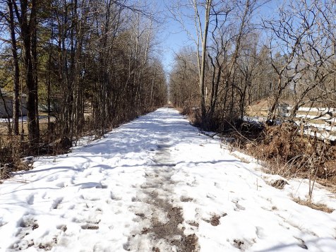 We're still seeing section of trail with patchy snow.